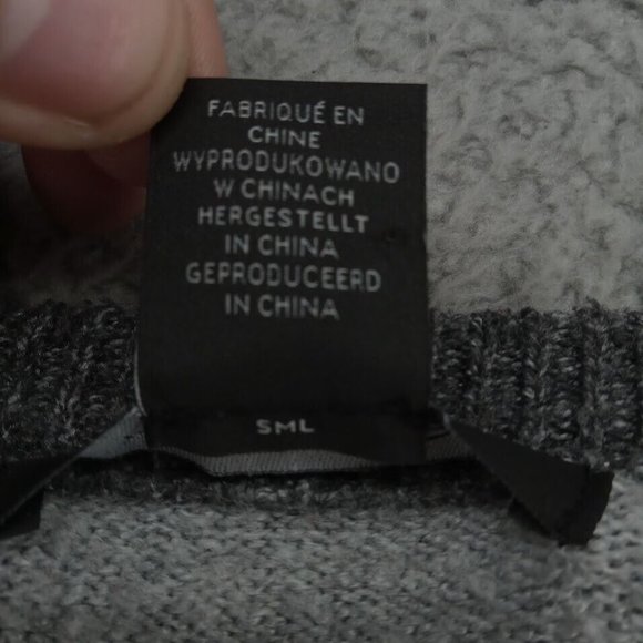 Tahari Sweater Womens Large Pink White Gray Multi Striped V Neck Pullover Knit - Picture 4 of 11